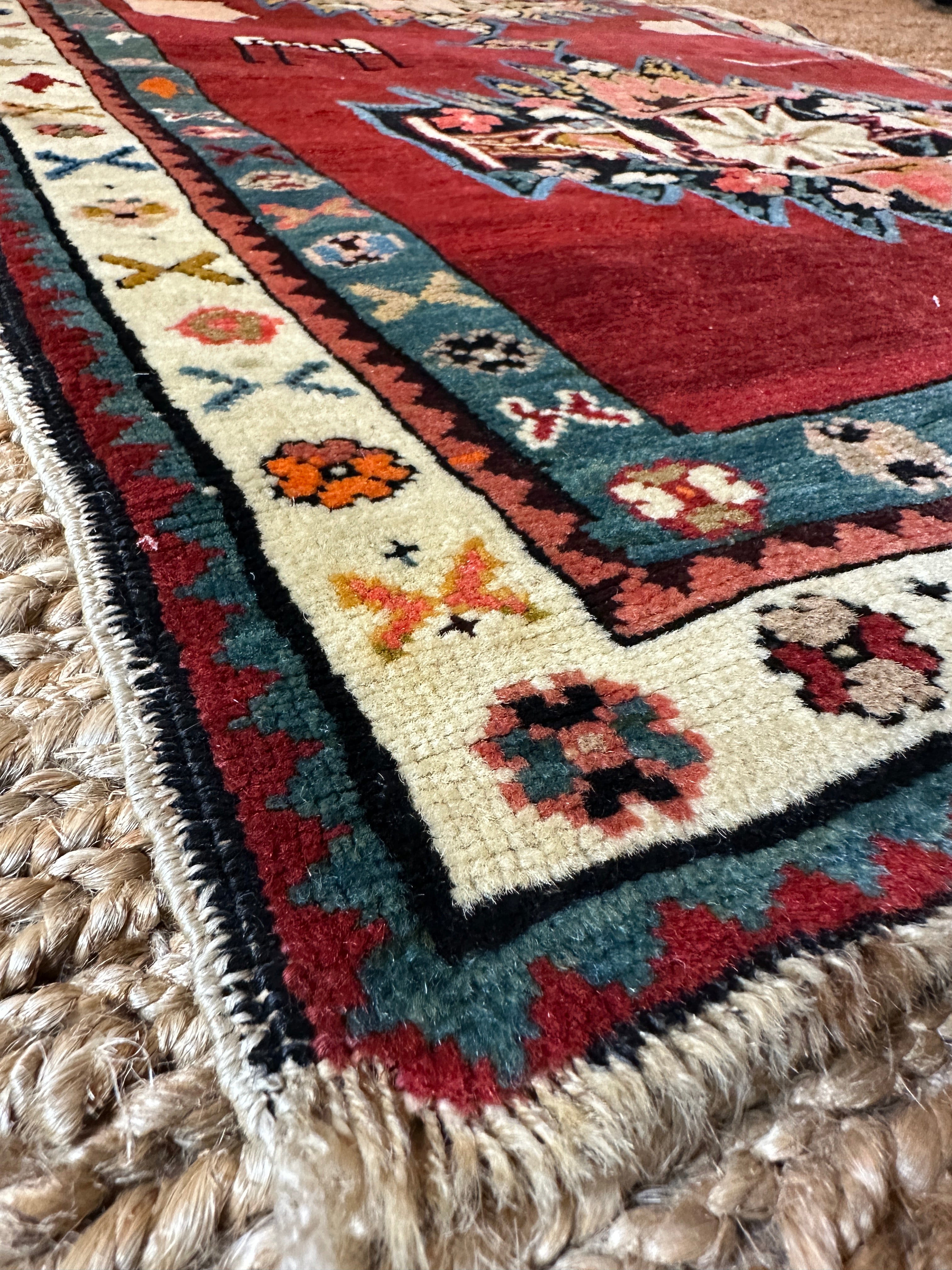 Antique South Caucasian Karabagh Prayer Rug 3.2x5.7