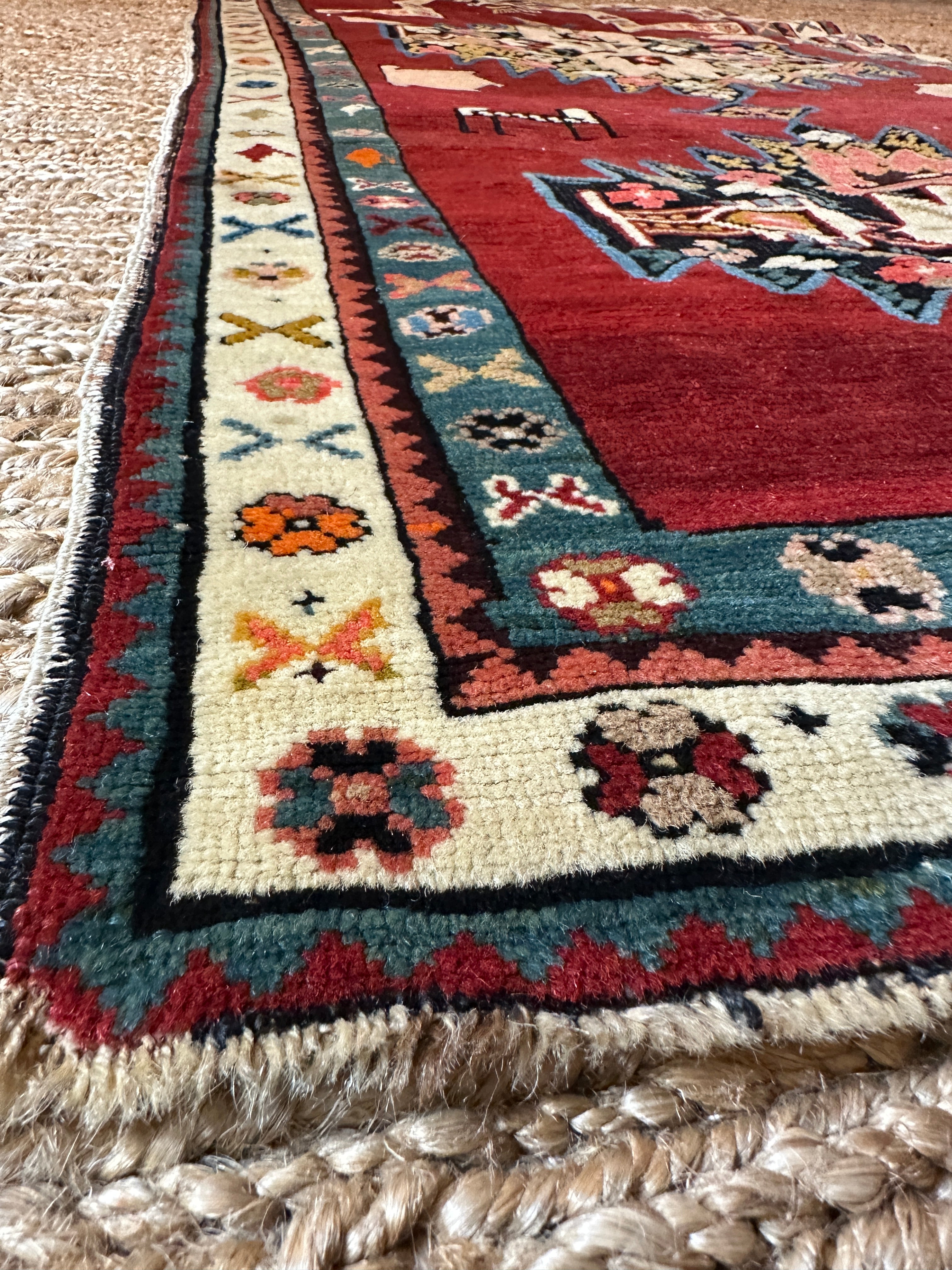 Antique South Caucasian Karabagh Prayer Rug 3.2x5.7