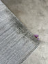 Cosima Silver Handwoven Durrie Rug CLEARANCE