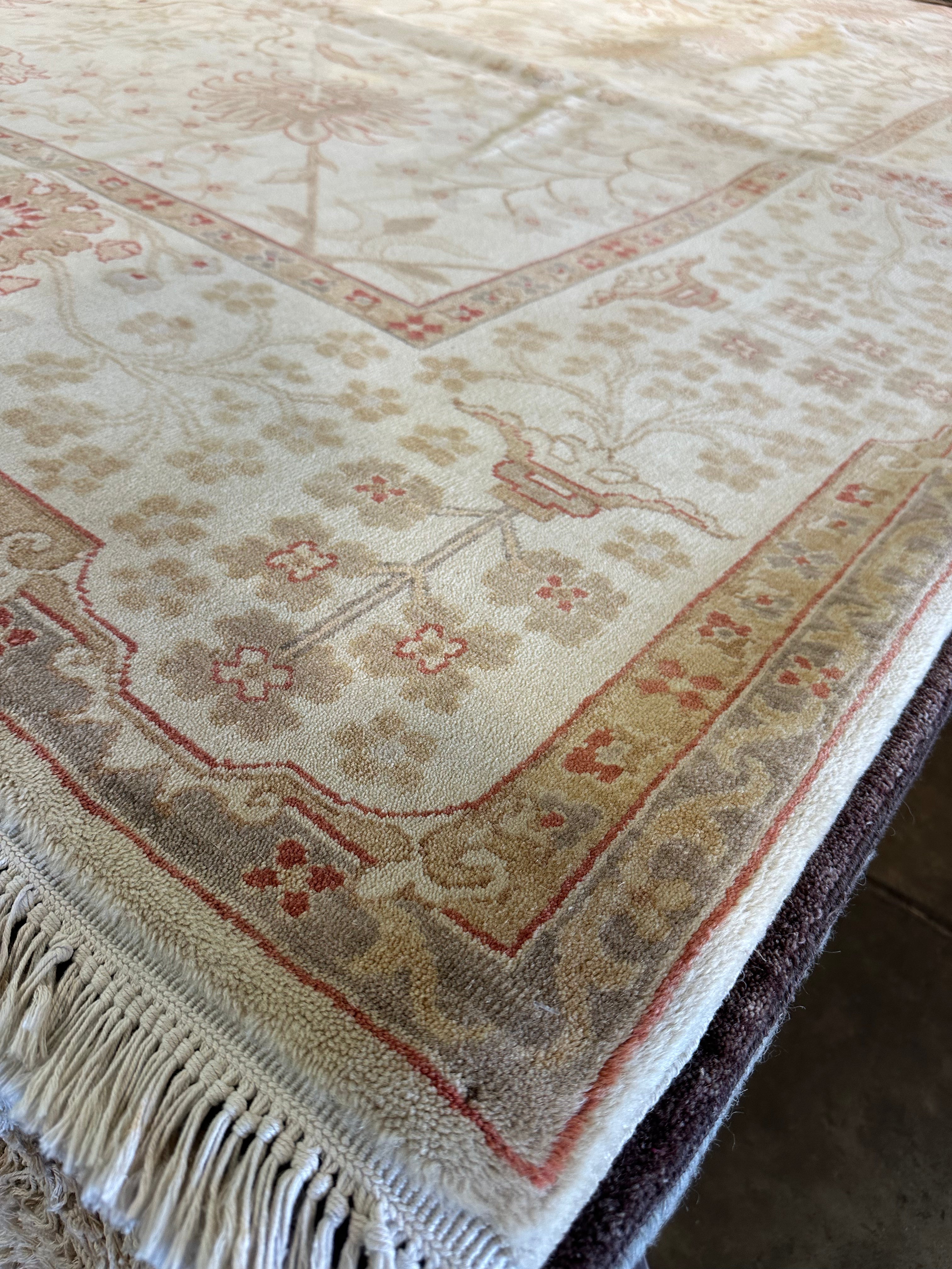 Julia Chance 9x12 Beige Oushak Rug - CLEARANCE 30% off