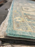 Brittany Snow 10x13.8 Blue Whitewashed Afghani Oushak