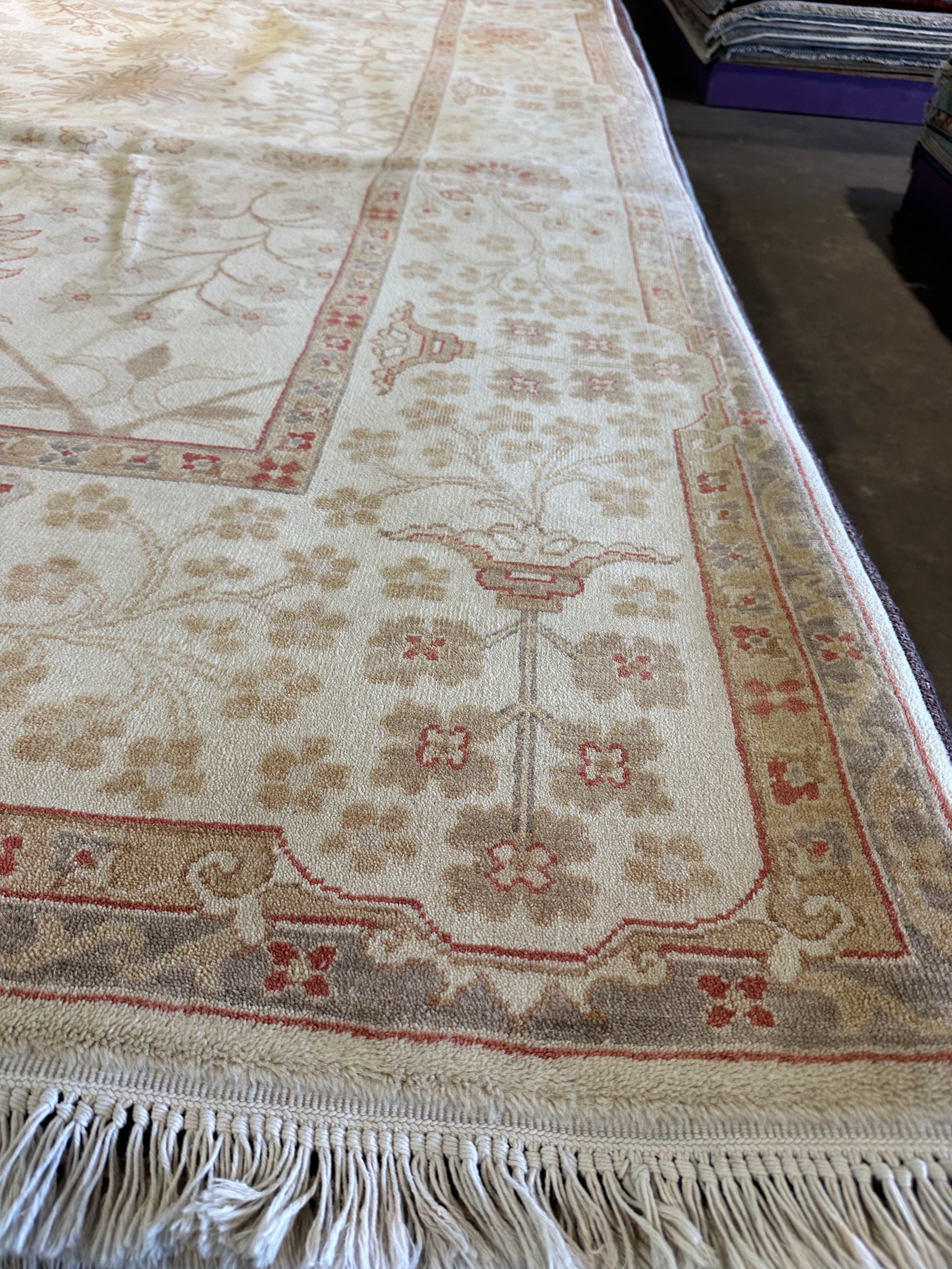 Julia Chance 9x12 Beige Oushak Rug - CLEARANCE 30% off