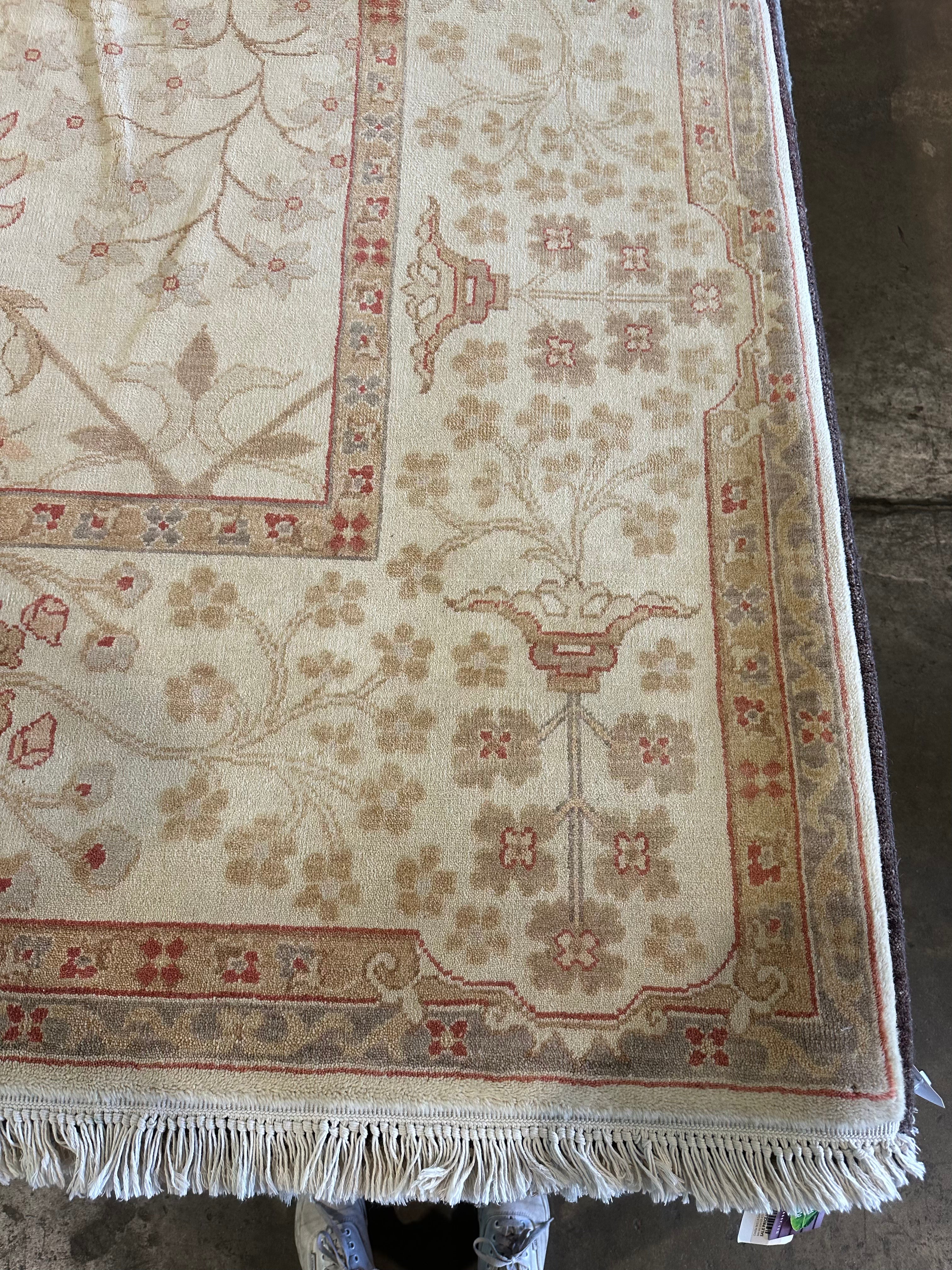 Julia Chance 9x12 Beige Oushak Rug - CLEARANCE 30% off