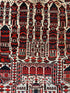 Antique Asian Kizil Ayak Turkmen Prayer Rug 3x4.8