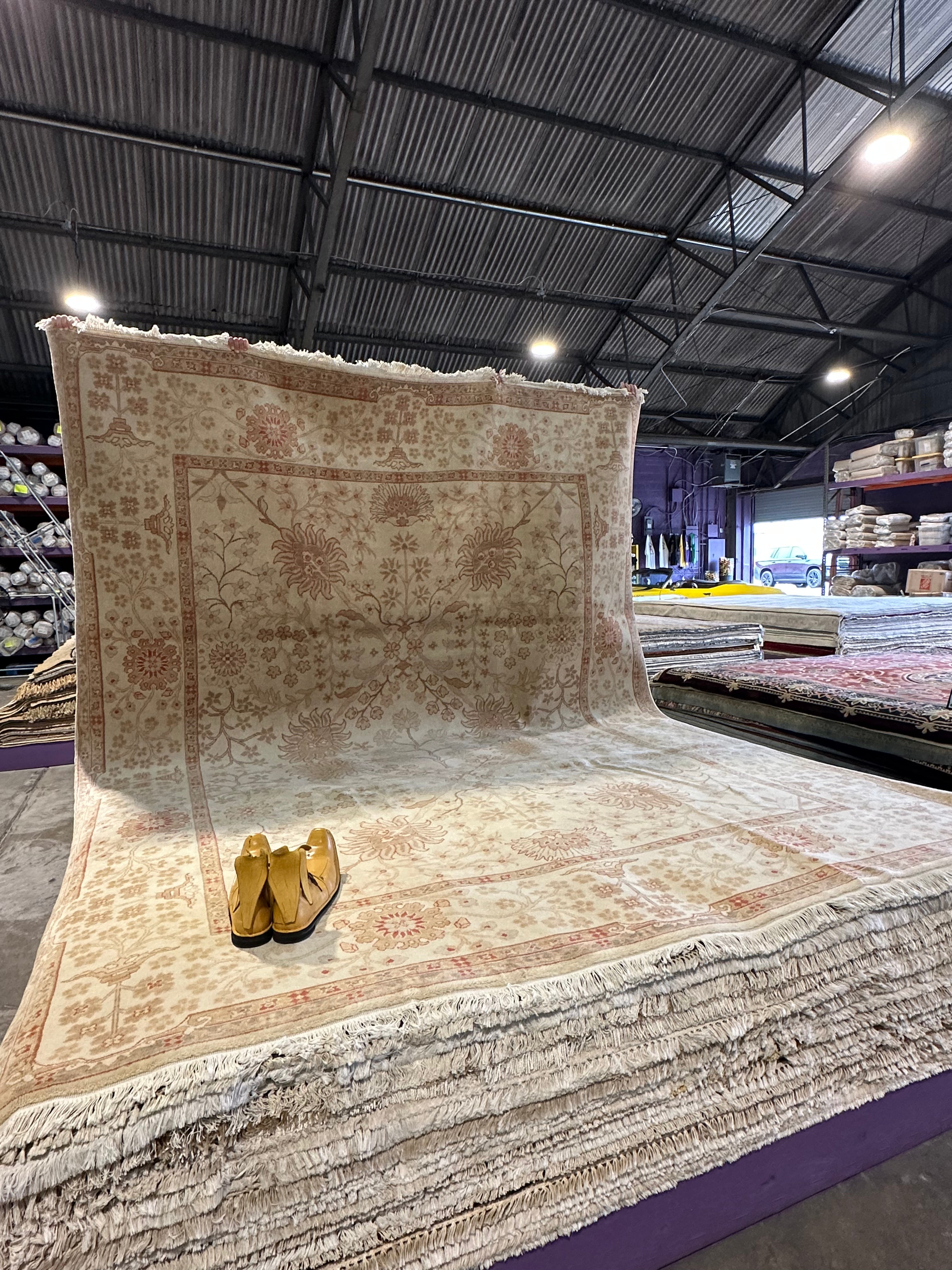 Julia Chance 9x12 Beige Oushak Rug - CLEARANCE 30% off