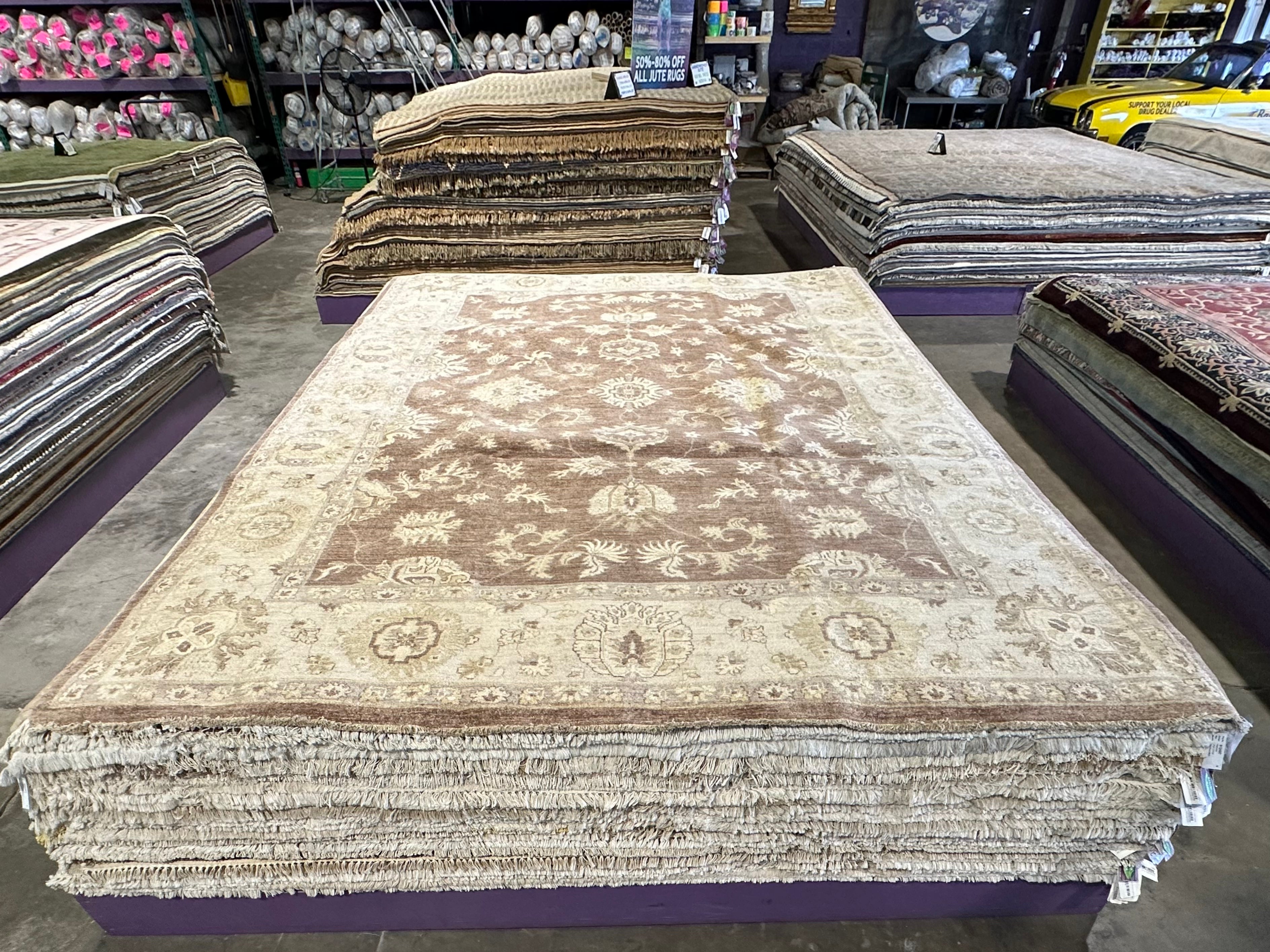 Caroline Dorman 9x12 Brown Peshawar Rug - CLEARANCE 30% off