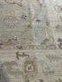 Karen Rodriguez 9X11.9 Blue and Ivory Whitewashed Afghani Oushak