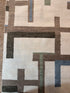 Hans Gruber 7.9x9.9 Hand-Knotted Beige & Brown Geometrical