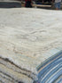Karen Rodriguez 9X11.9 Blue and Ivory Whitewashed Afghani Oushak