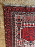 Antique Asian Kizil Ayak Turkmen Prayer Rug 3x4.8