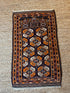 Antique Balouch Orange Tribal Prayer Rug 2.9x4.7