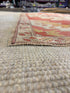 Kailynn Holmes 4.2x7.8 Red and Orange Hand-Knotted Vintage Turkish Oushak
