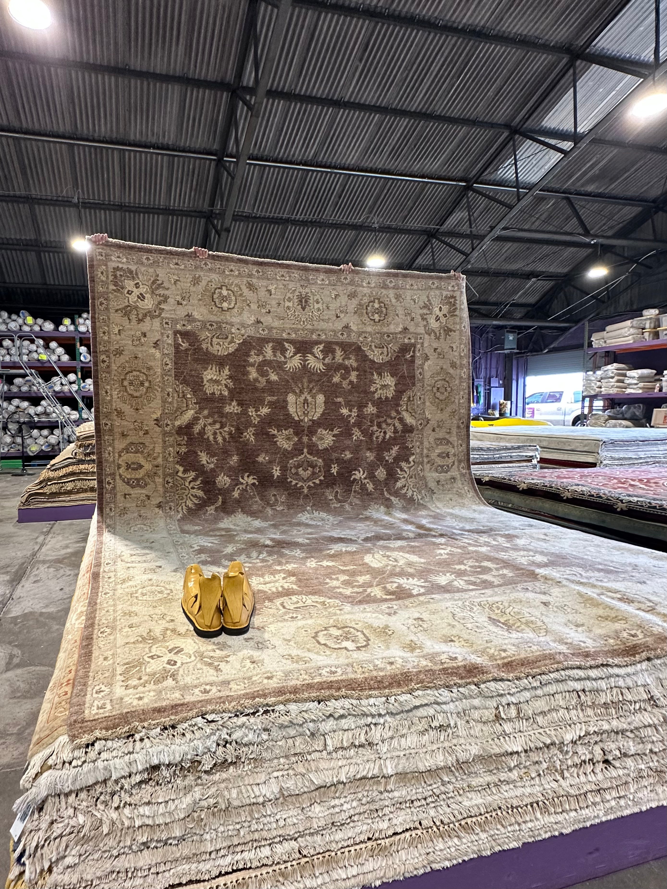 Caroline Dorman 9x12 Brown Peshawar Rug - CLEARANCE 30% off