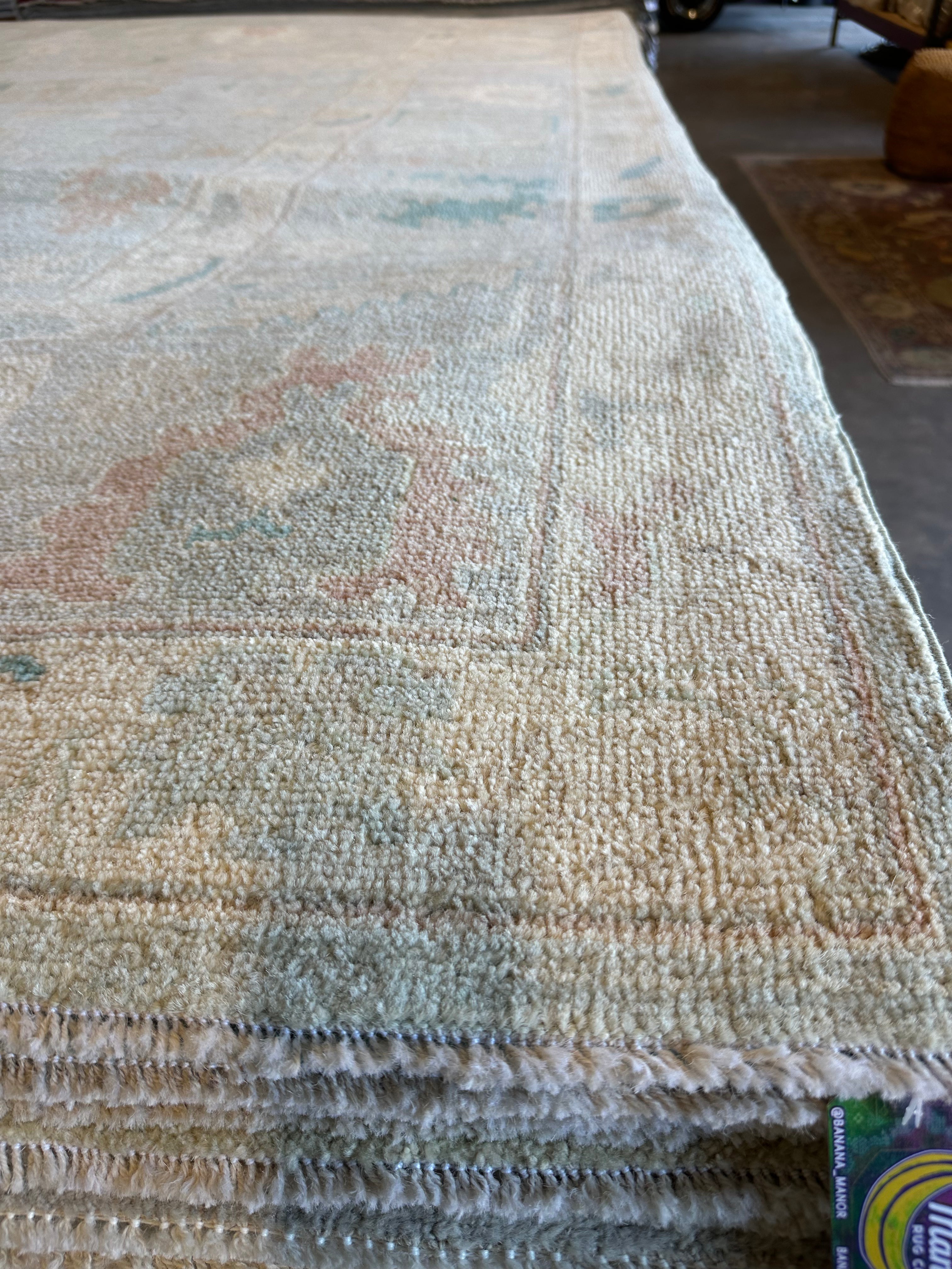Rivers Gramegna 8.2x11.9 Blue Afghani Whitewashed Oushak