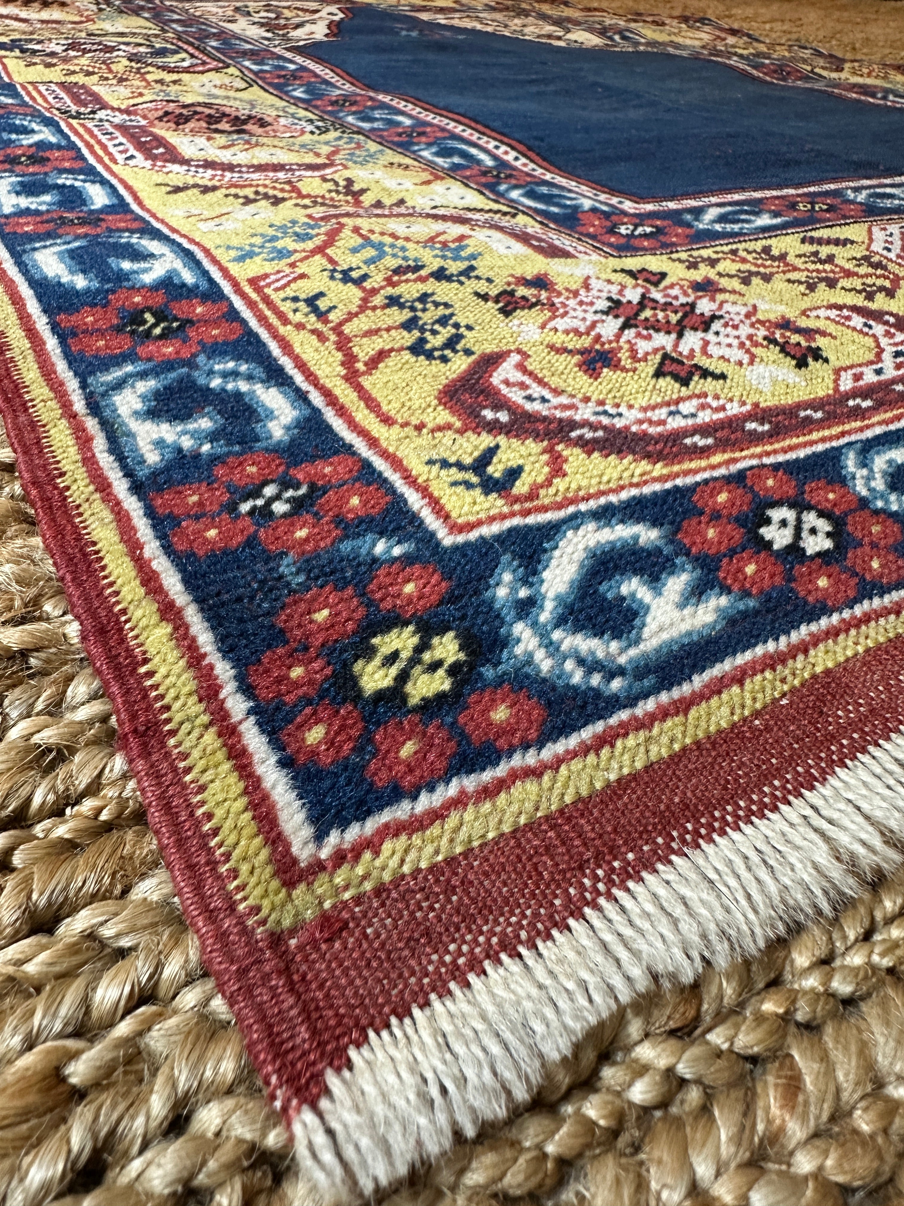 Antique "Transylvania" Design Turkish Prayer Rug 3.4x4.1