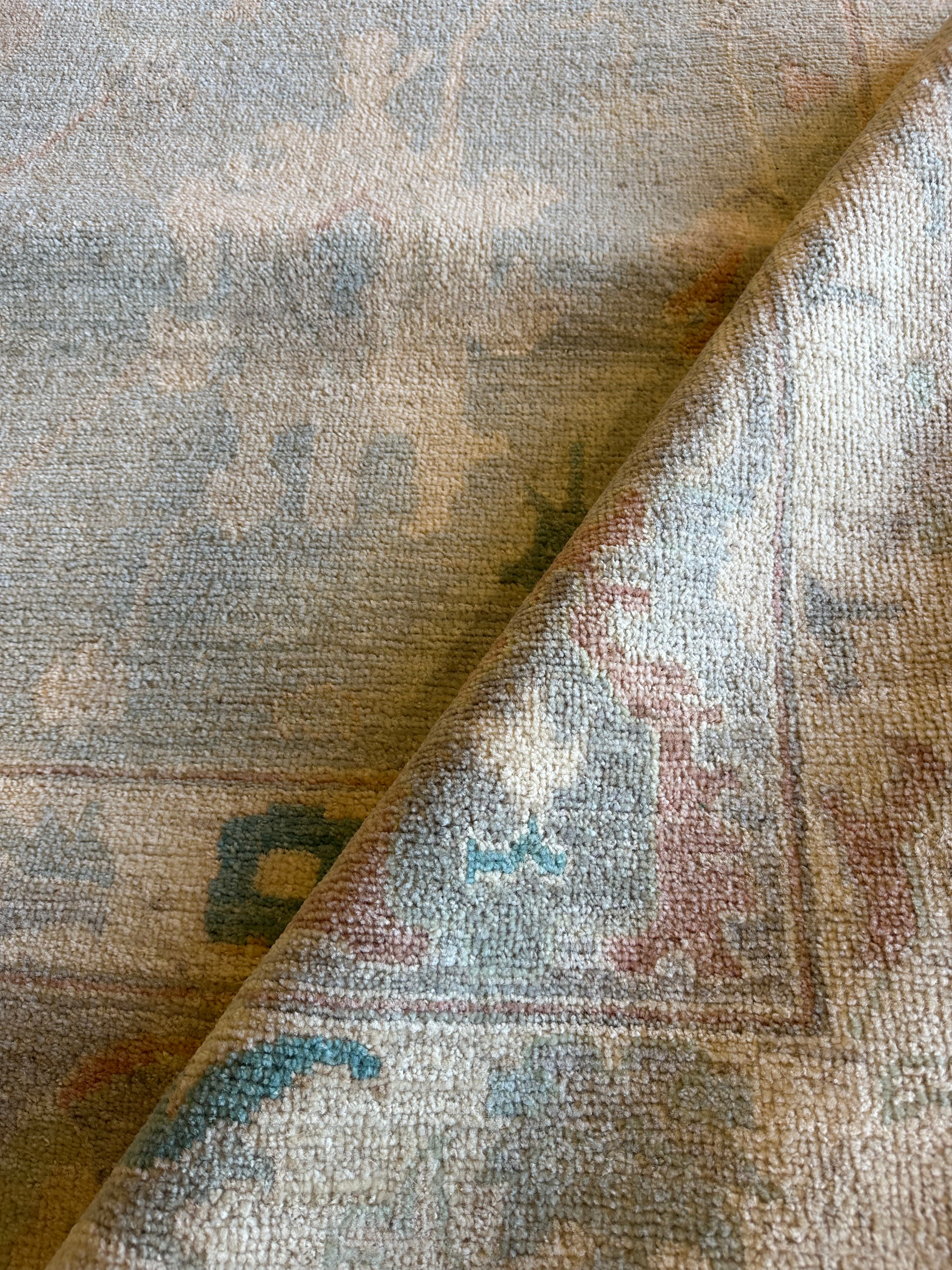 Rivers Gramegna 8.2x11.9 Blue Afghani Whitewashed Oushak