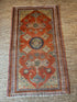 Antique East Turkestan Yarkand Orange Rug 3.6x6.1