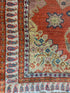 Antique East Turkestan Yarkand Orange Rug 3.6x6.1