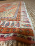 Antique East Turkestan Yarkand Orange Rug 3.6x6.1