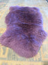 Single Pelt Light Purple Sheepskin Rug - Assorted shapes