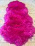 Double Pelt Hot Pink Sheepskin Rug