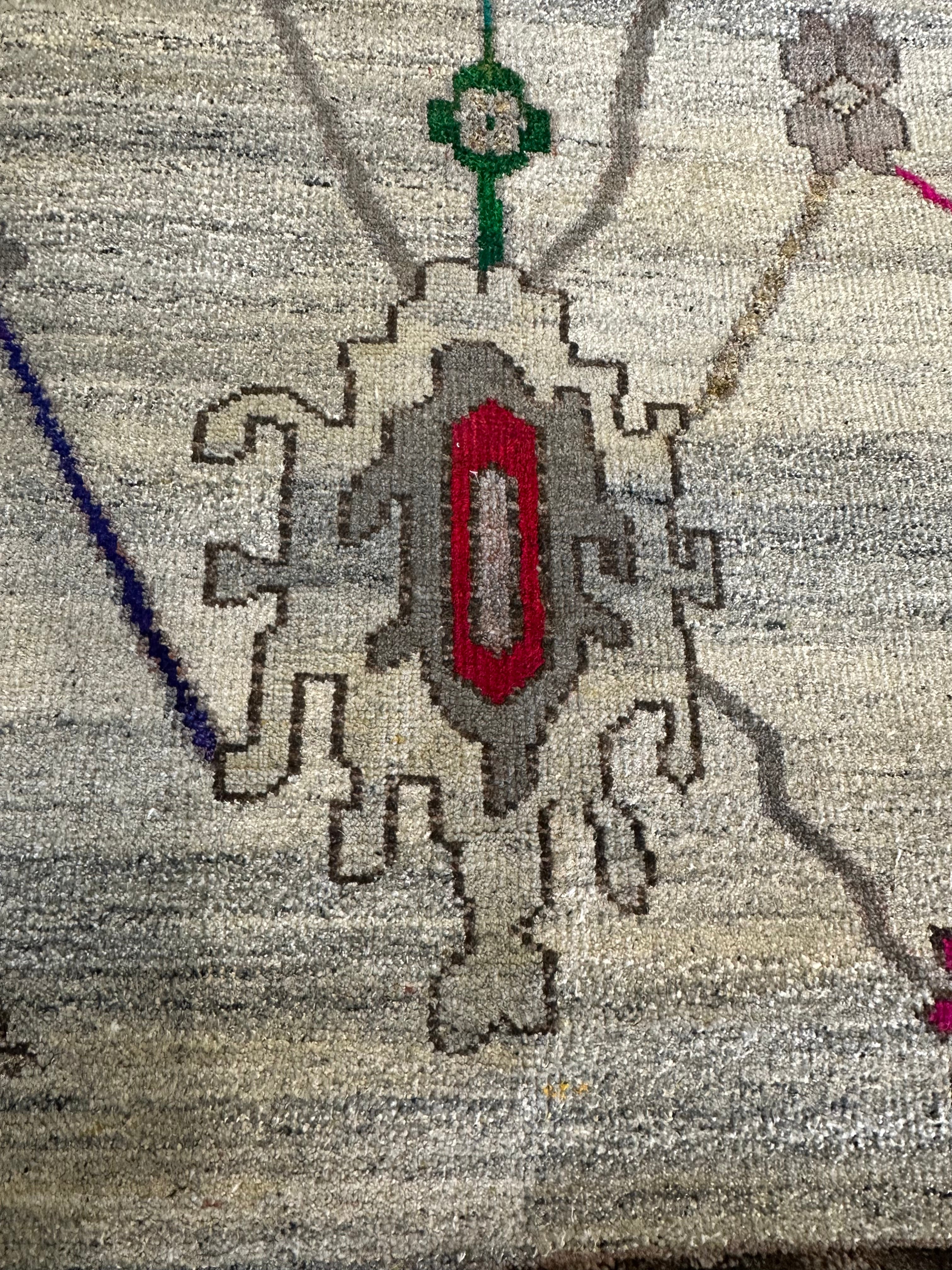 Shyanne Millet 10x14 Grey Hand-Knotted Oushak Rug