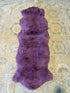 Double Pelt Dark Purple Sheepskin Rug