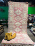 Ashtyn Victoria 2.10x6.5 Pink Hand-Knotted Vintage Turkish Oushak Runner