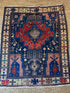 Antique SE Persian Tribal Afshar Blue Rug 5.4x6.7