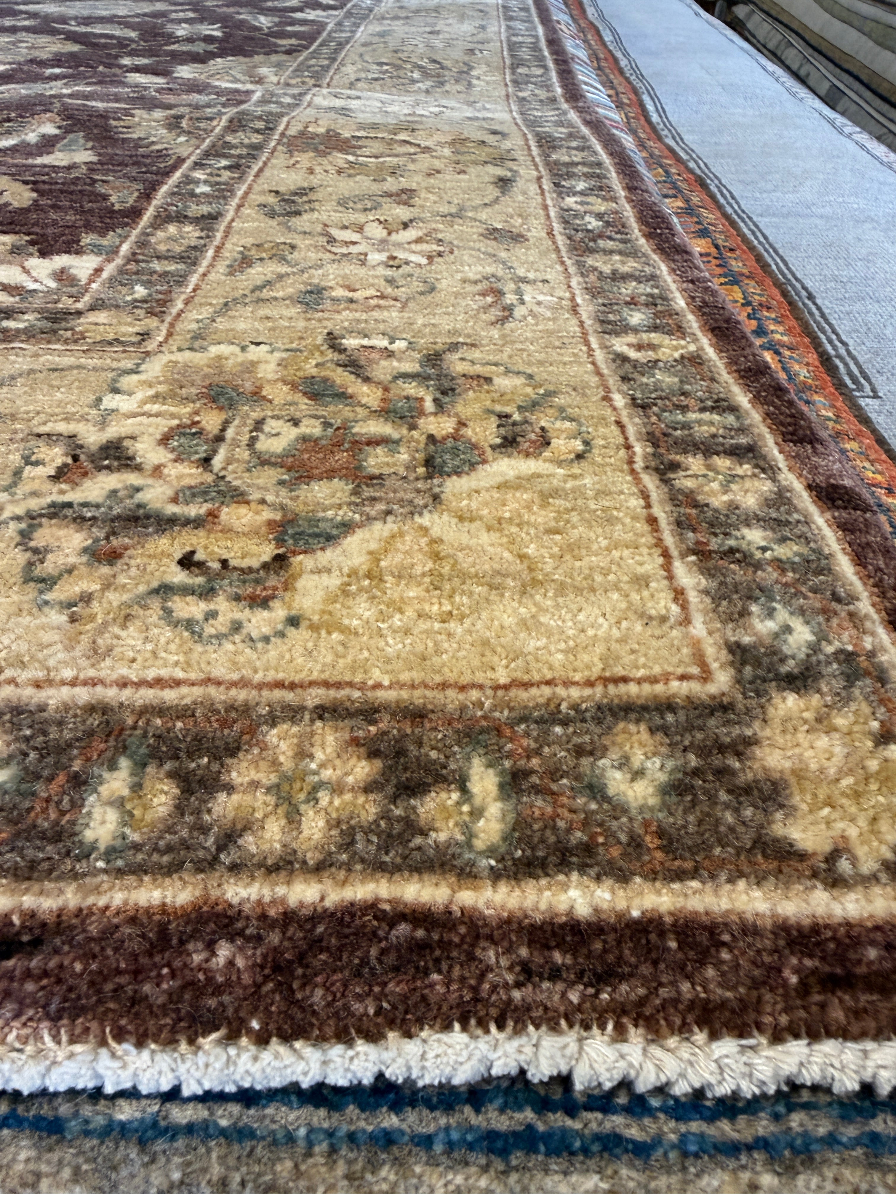 Ella Farmer 6.8x9.9 Afghani Oushak Brown Rug