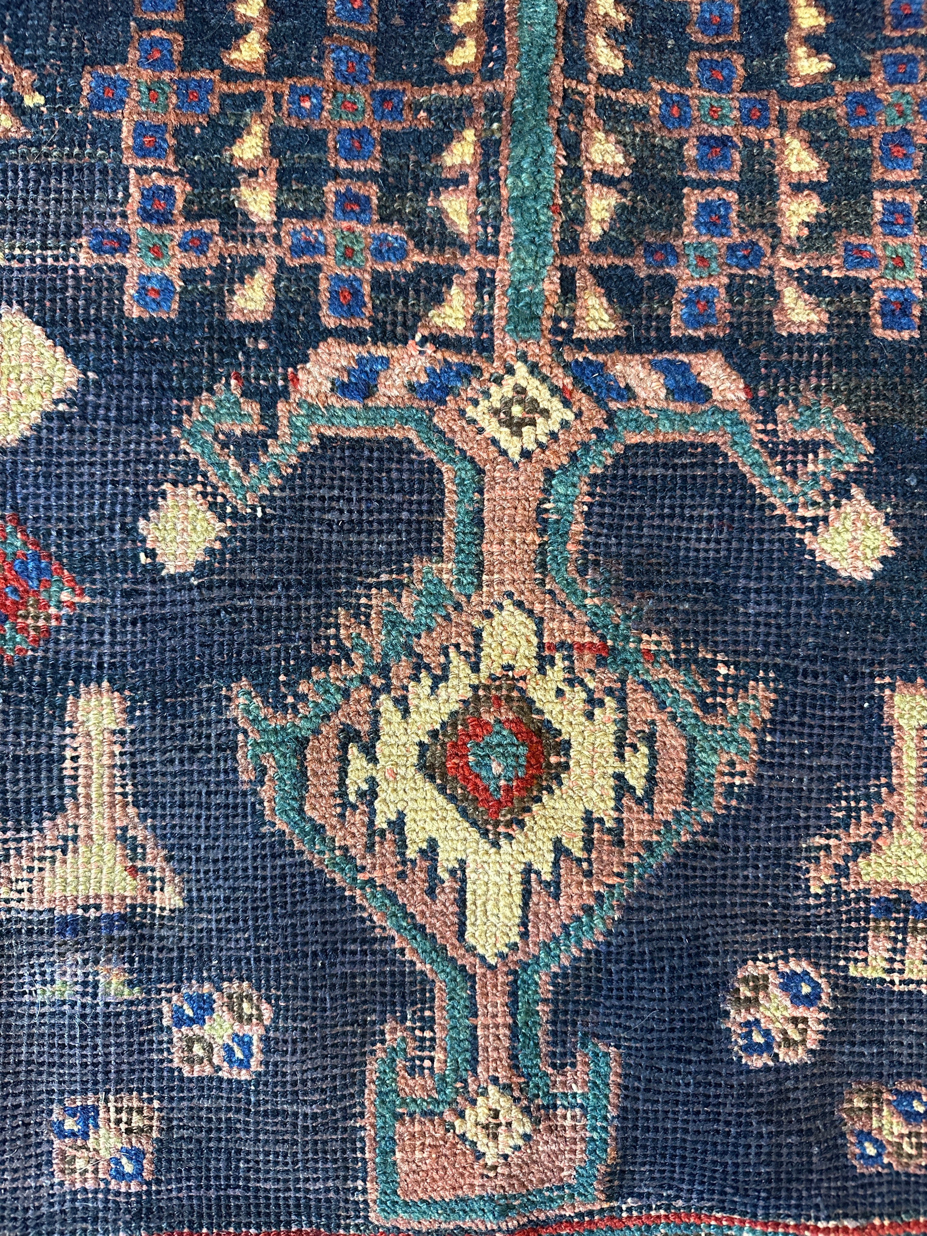 Antique SE Persian Tribal Afshar Blue Rug 5.4x6.7