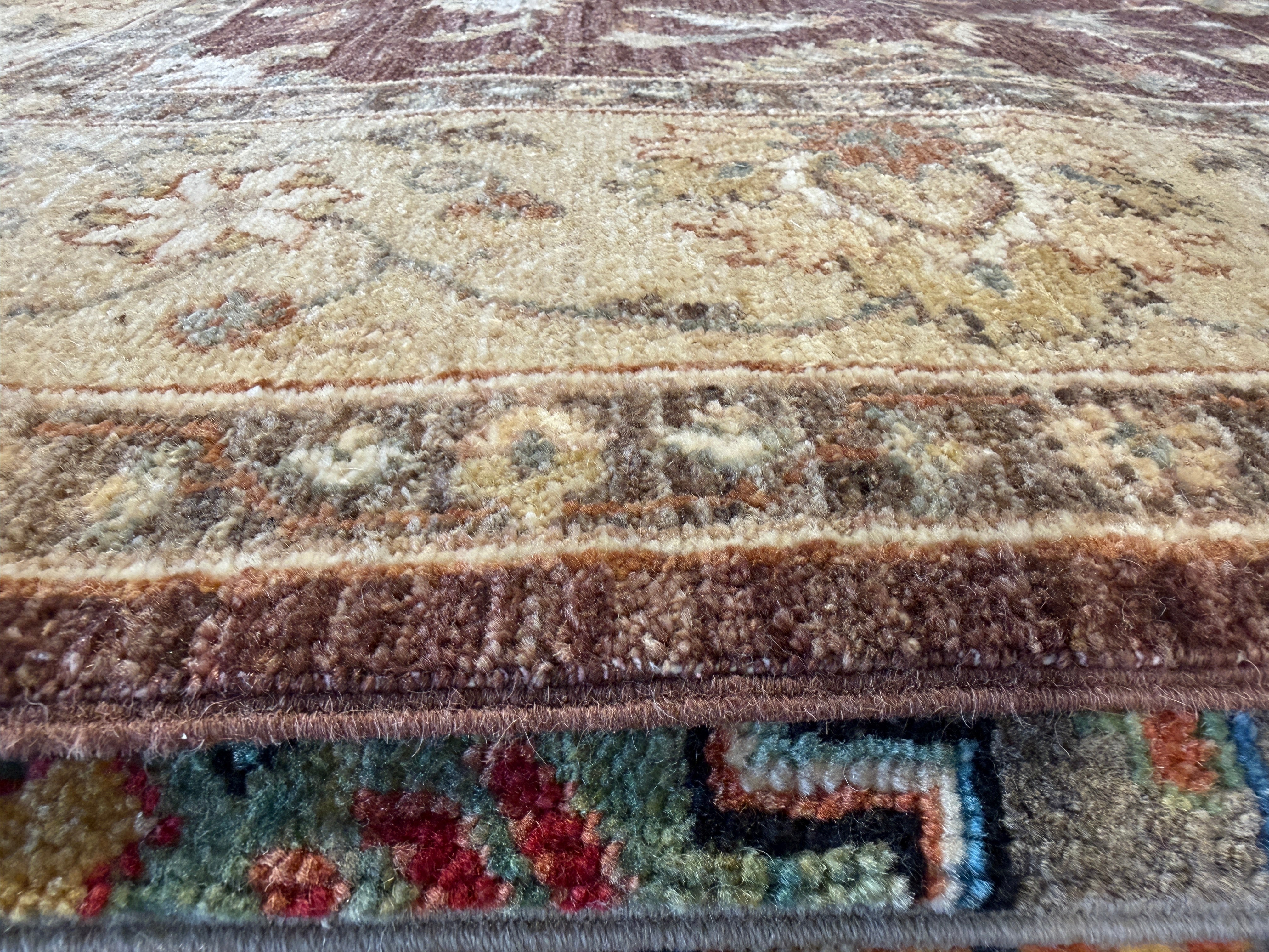 Ella Farmer 6.8x9.9 Afghani Oushak Brown Rug