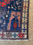 Antique SE Persian Tribal Afshar Blue Rug 5.4x6.7