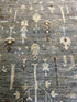 Marcia Gay Harden 10x14 Grey Hand-Knotted Oushak Rug
