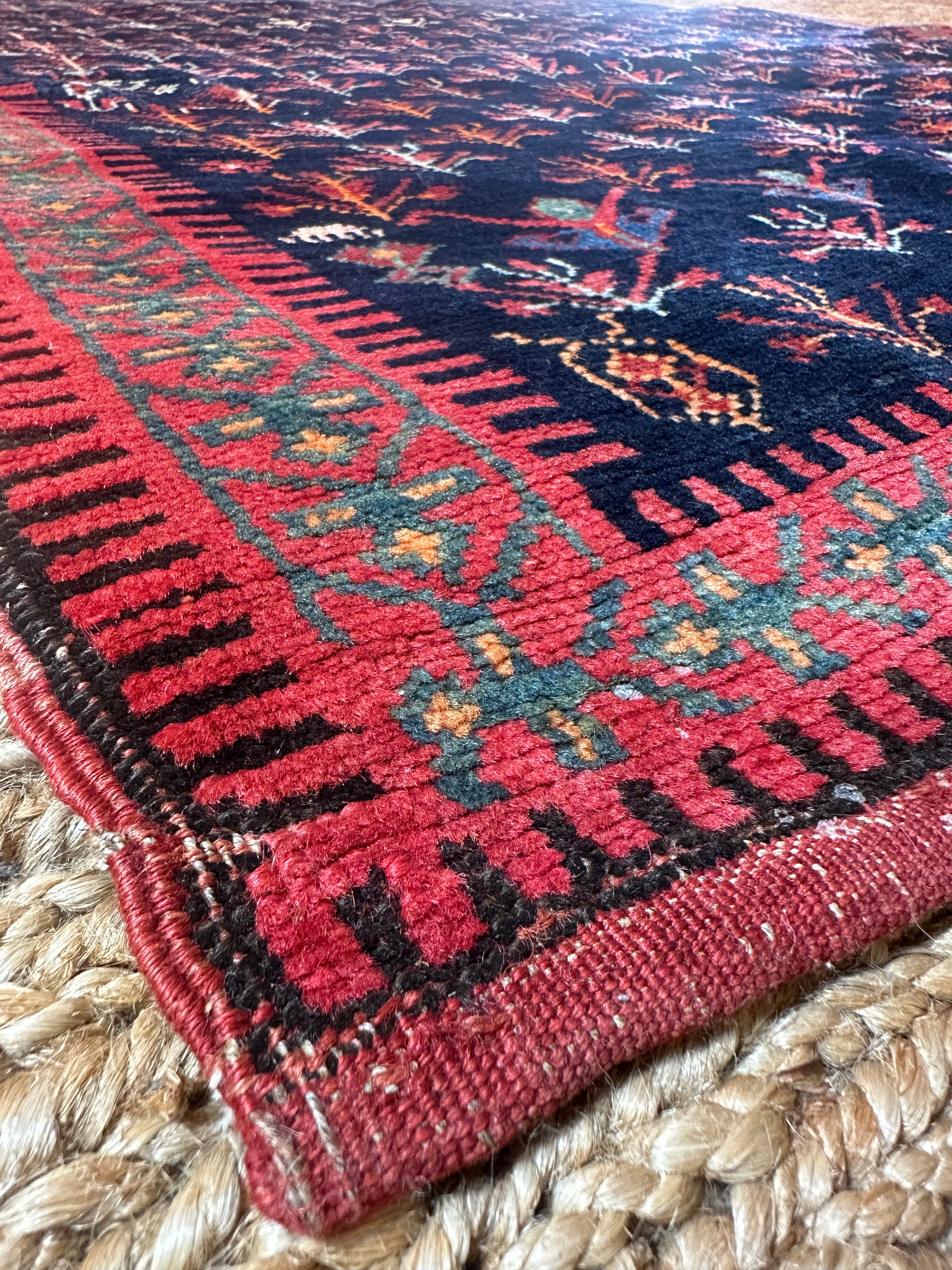 Antique Caucasian Karabagh Garden Rug 4.4x6