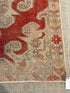 Tina Allen 4.8x7.2 Red Hand-Knotted Vintage Turkish Oushak