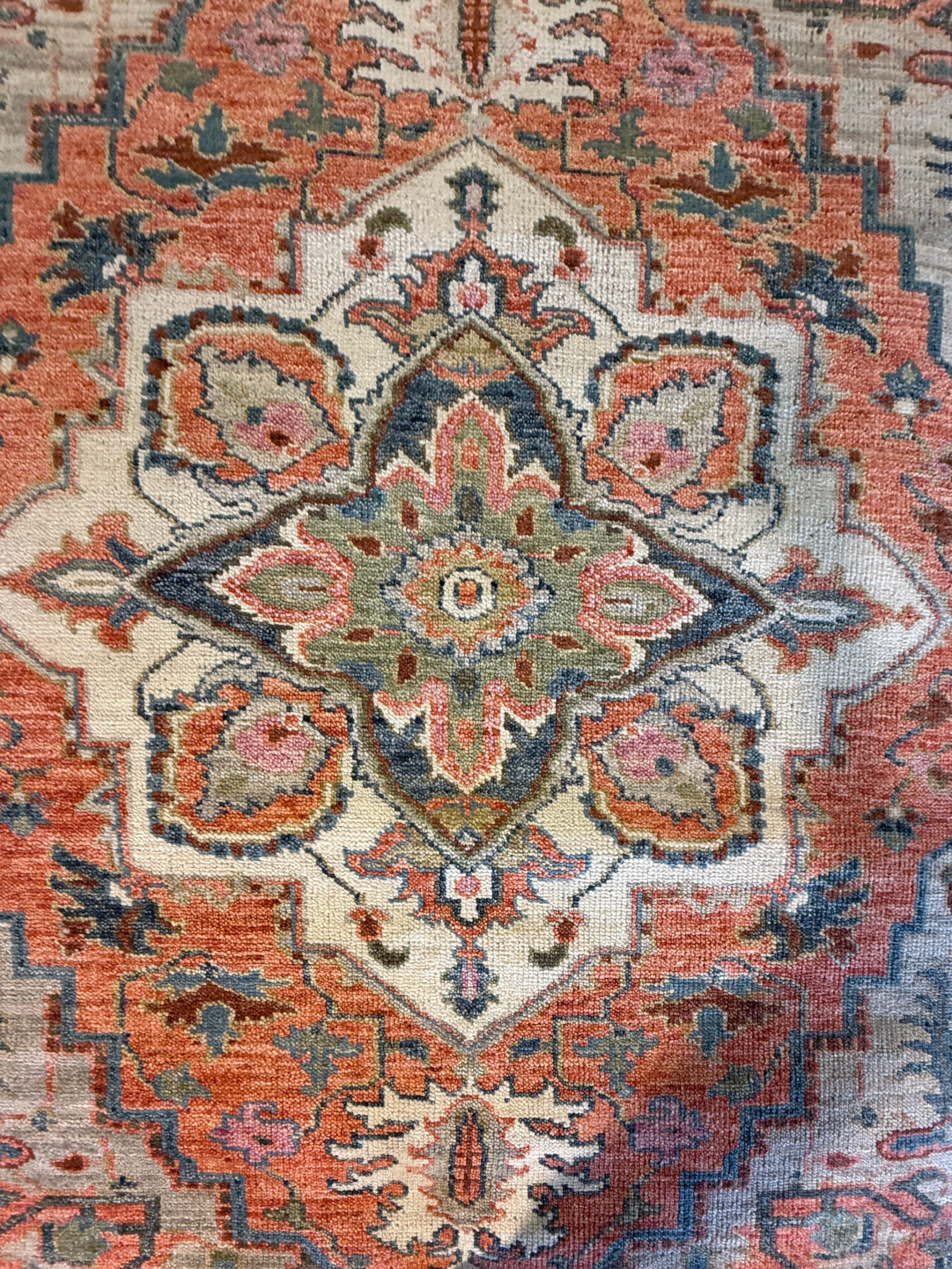 Gela Taylor 8x10 Rust Hand-Knotted Oriental Rug