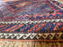 Antique West Afghan Tribal Blue Rug 3.10x6.10