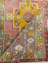 Amber Lewis 4.2x8.3 Pink Hand-Knotted Vintage Turkish Oushak