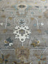 Jules Vaughn 10x14 Grey Hand-Knotted Oushak