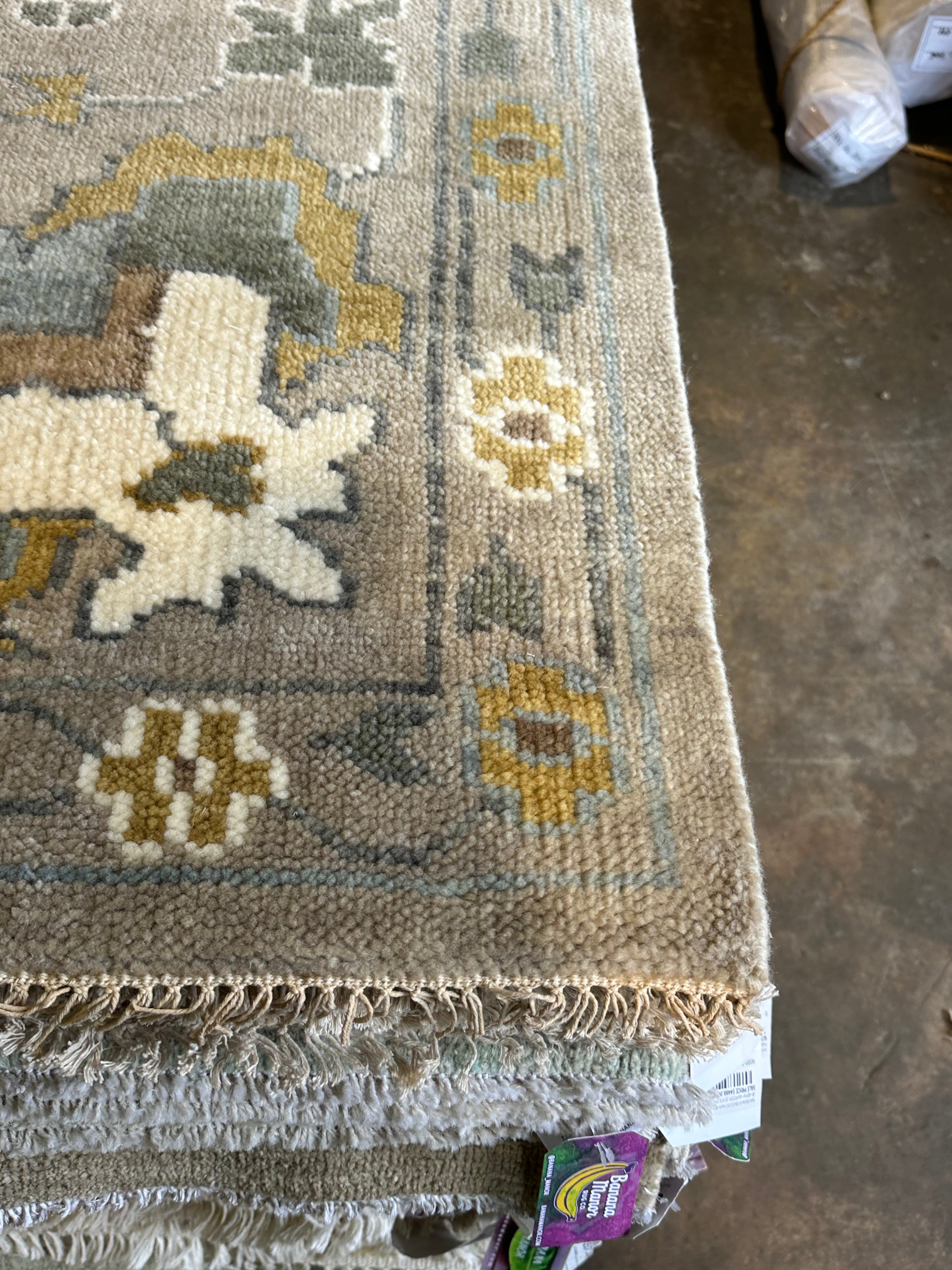 Jules Vaughn 10x14 Grey Hand-Knotted Oushak