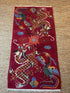 Antique Vintage Old Tibetan Dragon Rug 3x5.10