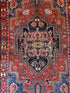 Antique Persian Mehraban Red Rug 3.4x5