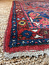 Antique Persian Mehraban Red Rug 3.4x5