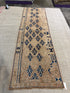 Kelly Bundi 3x11.5 Brown Hand-Knotted Vintage Turkish Oushak Runner