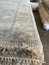 Elle Fanning Light Blue Hand-Knotted Oushak Rug - Multiple Sizes
