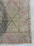 Abbie Roger 2.10x10.8 Pink Hand-Knotted Vintage Turkish Oushak Runner