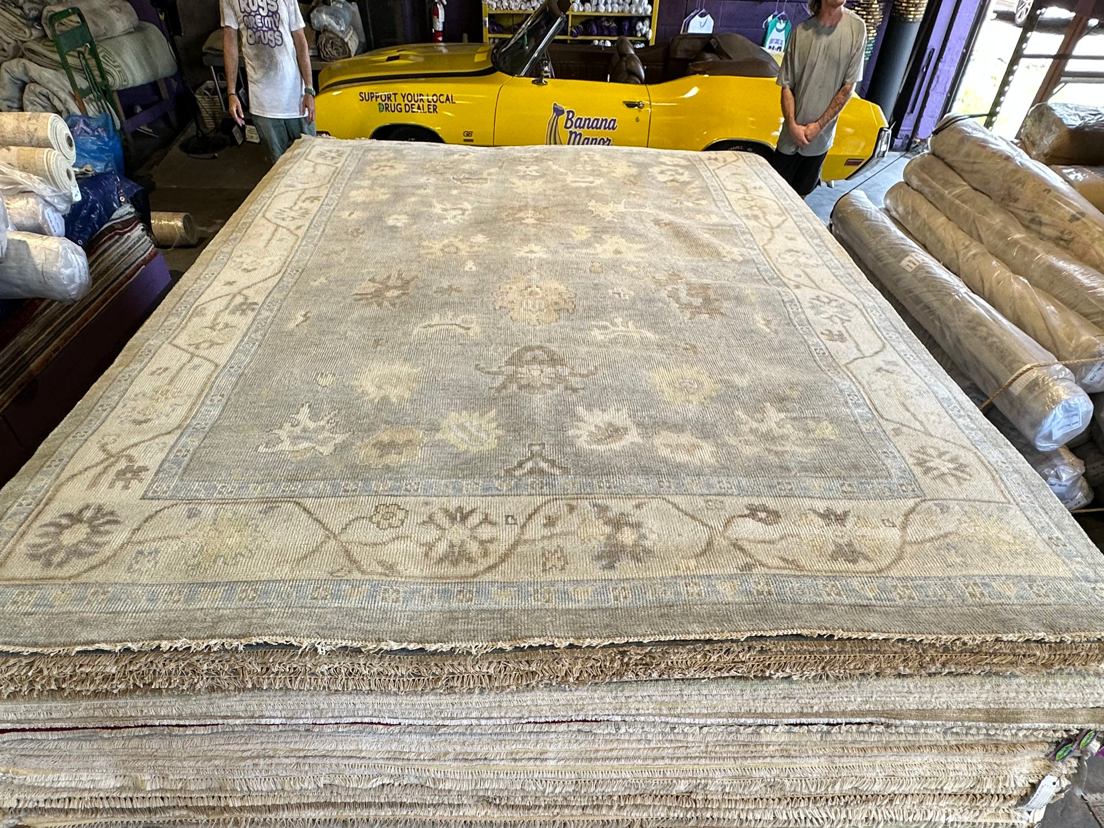 Rue Bennett 10x14.3 Grey Hand-Knotted Oushak