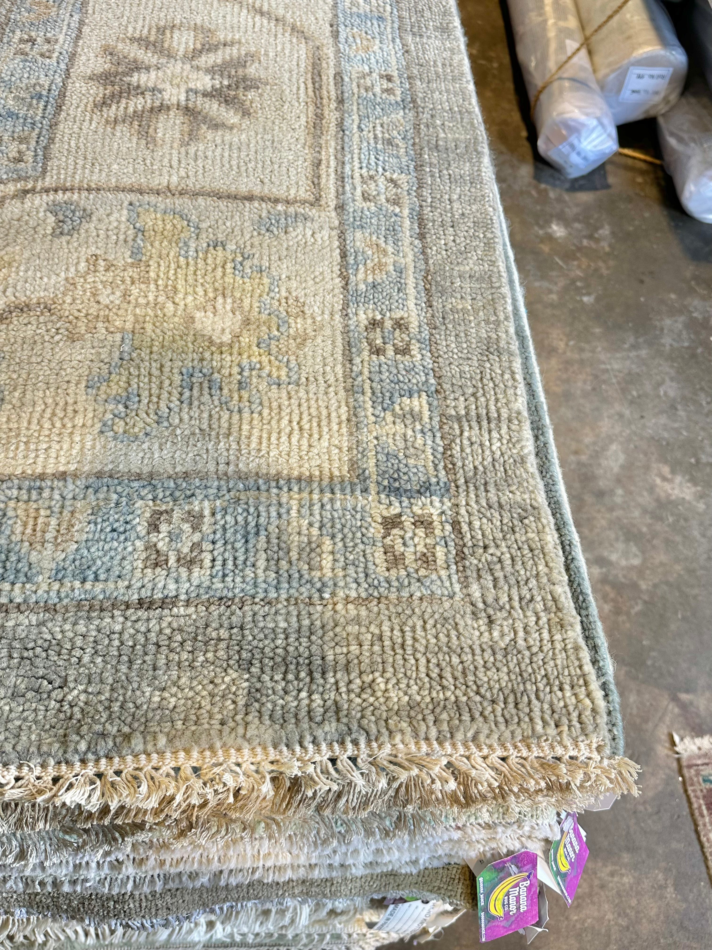 Rue Bennett 10x14.3 Grey Hand-Knotted Oushak