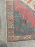 Martha Ken 4.3x8.7 Pink Hand-Knotted Vintage Turkish Oushak